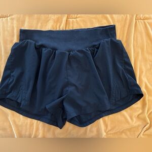 Black running shorts